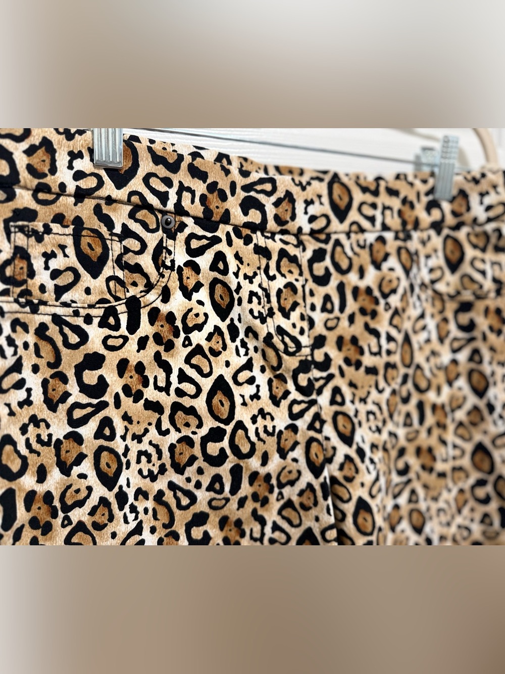 No Boundaries Pull On Leopard Print Animal Jeggings 11-13 Large - Picture 3 of 6